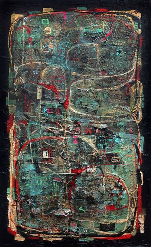 A251 Contemporary Abstract Informalism by Damian Pavlovic di D Pavlovic, Pittura in vendita su Singulart