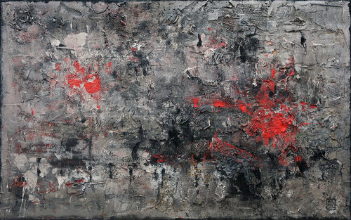 A269 Contemporary Abstract Informalism by Damian Pavlovic van D Pavlovic, Schilderij te koop op Singulart