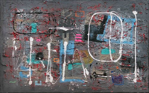 A238 Contemporary Abstract Informalism by Damian Pavlovic di D Pavlovic, Pittura in vendita su Singulart