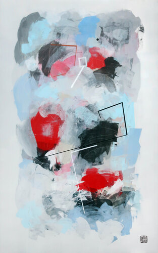 A156 Silent Geometry van D Pavlovic, Schilderij te koop op Singulart