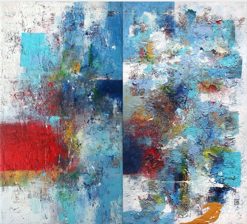 A2843 Contemporary Abstract Informalism by Damian Pavlovic van D Pavlovic, Schilderij te koop op Singulart