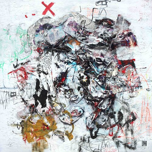 A287 Contemporary Abstract Informalism by Damian Pavlovic van D Pavlovic, Schilderij te koop op Singulart