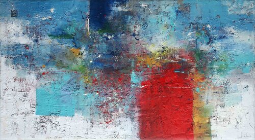 A2842 Contemporary Abstract Informalism by Damian Pavlovic van D Pavlovic, Schilderij te koop op Singulart