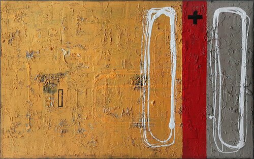 A2442 Contemporary Abstract Informalism by Damian Pavlovic van D Pavlovic, Schilderij te koop op Singulart