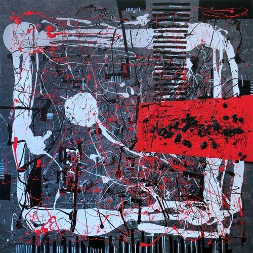 A28 Contemporary Abstract Informalism by Damian Pavlovic di D Pavlovic, Pittura in vendita su Singulart