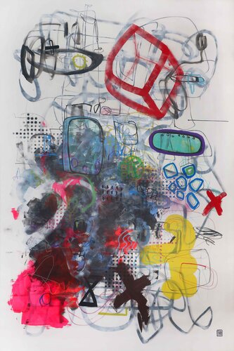 A291 The System Before The Silence by D Pavlovic, Painting for Sale on Singulart