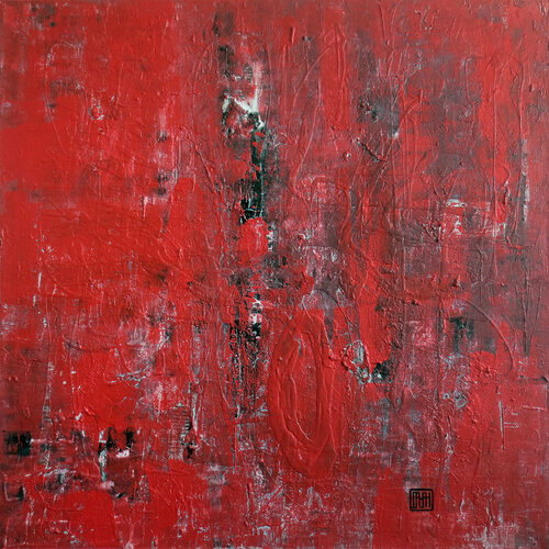 A98 Abstract Informalism Textured Oversized by Pavlovic Damian di D Pavlovic, Pittura in vendita su Singulart