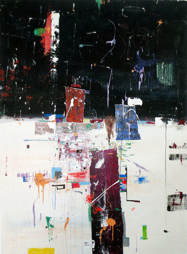 A29 Abstract Informalism Textured Oversized by Pavlovic Damian di D Pavlovic, Pittura in vendita su Singulart