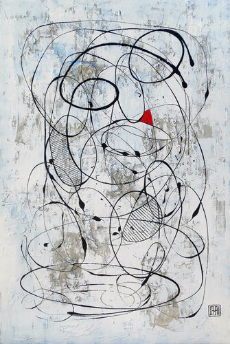 A125 Abstract Informalism Textured Oversized by Pavlovic Damian di D Pavlovic, Pittura in vendita su Singulart