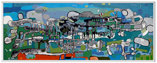 Seafront villa di Fernando Jaramillo, Pittura in vendita su Singulart