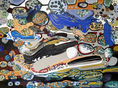 Burbujas del Cosmos van Fernando Jaramillo, Schilderij te koop op Singulart