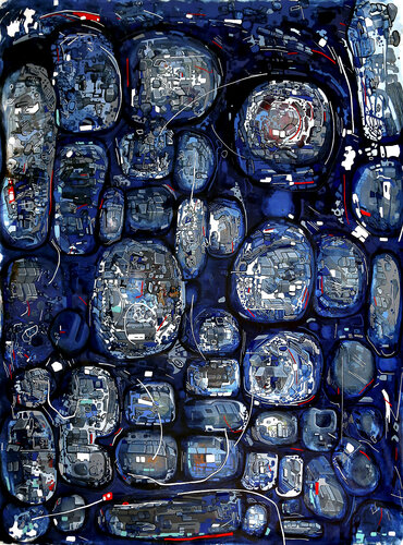Blue di Fernando Jaramillo, Pittura in vendita su Singulart