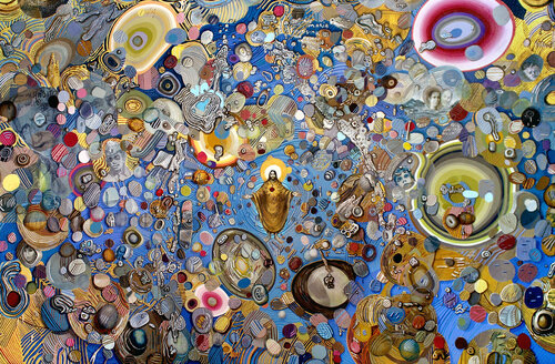 Cristo Rey di Fernando Jaramillo, Pittura in vendita su Singulart