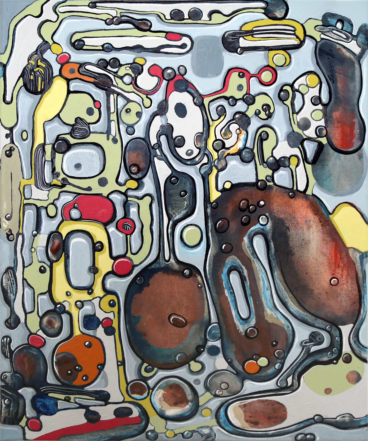 Molecular Landscape Fernando Jaramillo Dipinto originale in vendita