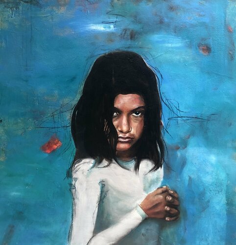 Indian Girl van Marion Rauter, Schilderij te koop op Singulart