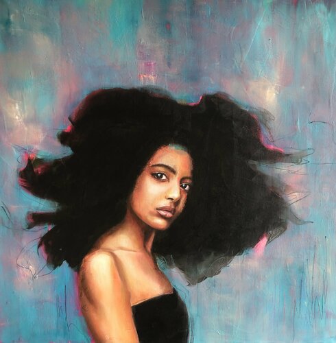 African Girl van Marion Rauter, Schilderij te koop op Singulart