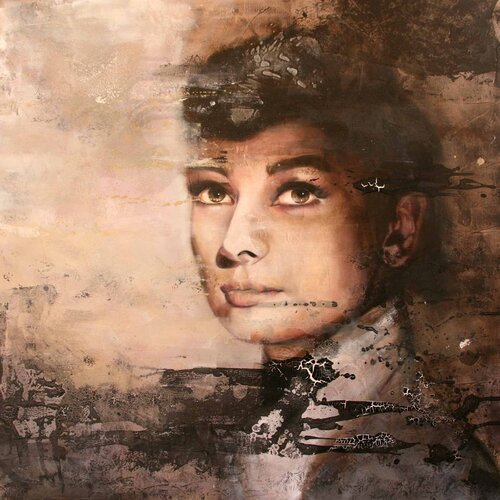 "Audrey Hepburn" van Marion Rauter, Schilderij te koop op Singulart