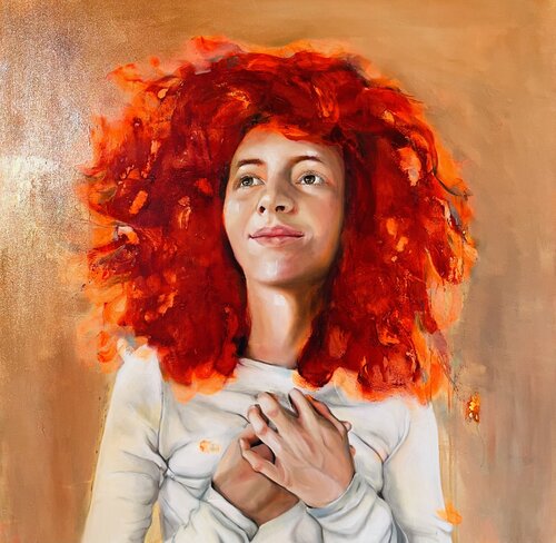 Feuerlicht van Marion Rauter, Schilderij te koop op Singulart