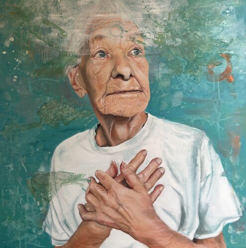 Holla „the Beauty of wisdom“ van Marion Rauter, Schilderij te koop op Singulart