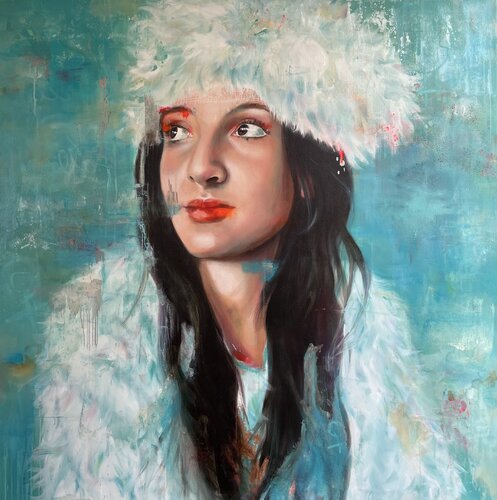 Holla „the beauty of the beginning“ van Marion Rauter, Schilderij te koop op Singulart