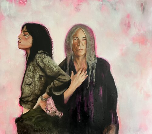 "Life isn´t some vertical or horizontal line" van Marion Rauter, Schilderij te koop op Singulart