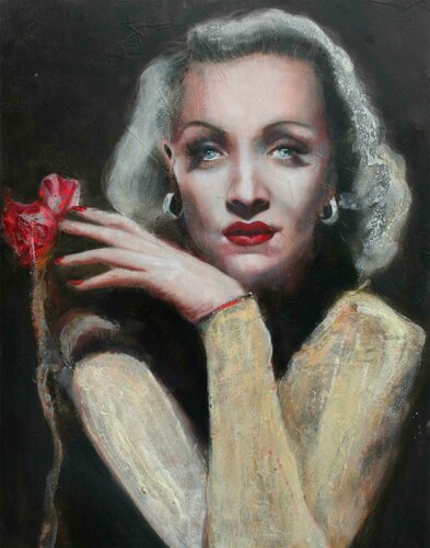 Marlene Dietrich di Marion Rauter, Pittura in vendita su Singulart