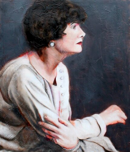 "Wer unersetzbar sein will, muss vor allem anders sein." Coco Chanel di Marion Rauter, Pittura in vendita su Singulart