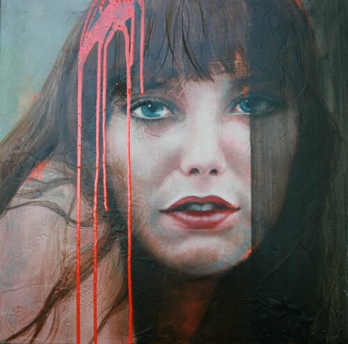 "But who wants an easy life? It´s boring!" Jane Birkin di Marion Rauter, Pittura in vendita su Singulart