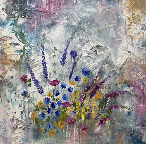 "Across the Universe"- Flowers van Ilona Hendriks, Schilderij te koop op Singulart