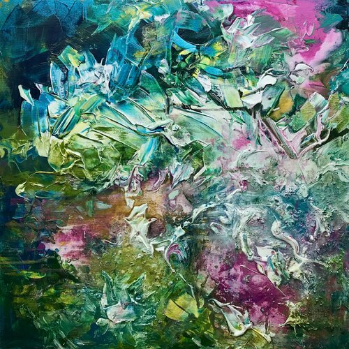 GLOSSY EPOXY - THE JOURNEY van Ilona Hendriks, Schilderij te koop op Singulart