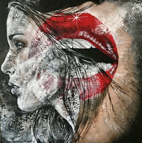 KISS FROM A ROSE di Ilona Hendriks, Pittura in vendita su Singulart