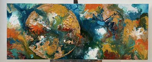 FULL MOON OF DHANISTA di Ilona Hendriks, Pittura in vendita su Singulart