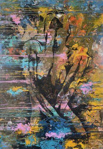 DREAMCATCHER- abstract woman di Ilona Hendriks, Pittura in vendita su Singulart