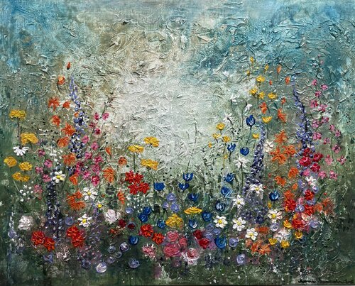 BLOOMING HARMONY di Ilona Hendriks, Pittura in vendita su Singulart