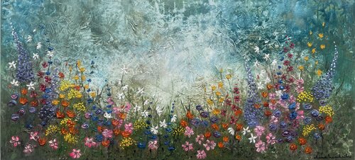 WHERE SPIRITS BLOOM di Ilona Hendriks, Pittura in vendita su Singulart