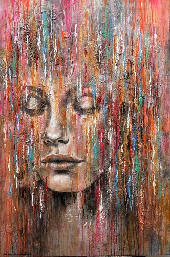 CONFETTI RAIN by Ilona Hendriks, Painting for Sale on Singulart