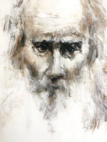 TOLSTOÎ par Véronique Bourgeois-Noury, Peinture en vente sur Singulart