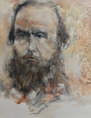 DOSTOIEVSKY by Véronique Bourgeois-Noury, 絵画 for Sale on Singulart