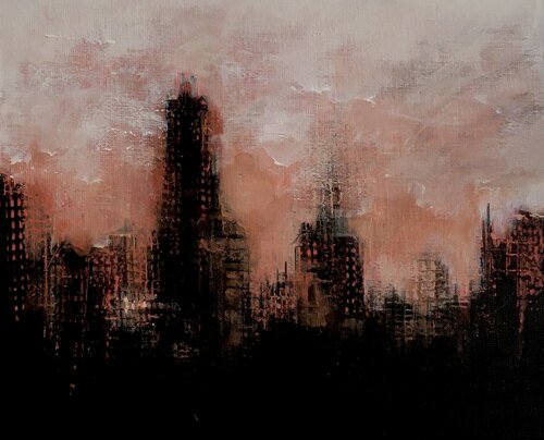 Ville 1 by Véronique Bourgeois-Noury, Painting for Sale on Singulart