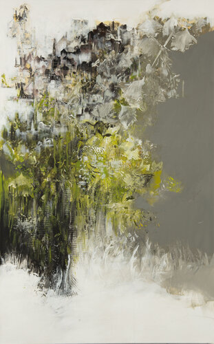 villes imaginaires :5 par Véronique Bourgeois-Noury, Peinture en vente sur Singulart