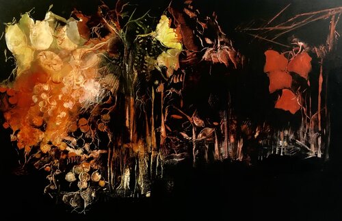 l'abondance par Véronique Bourgeois-Noury, Peinture en vente sur Singulart