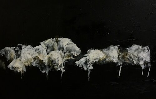 Noir et fleurs 3 Véronique Bourgeois-Noury