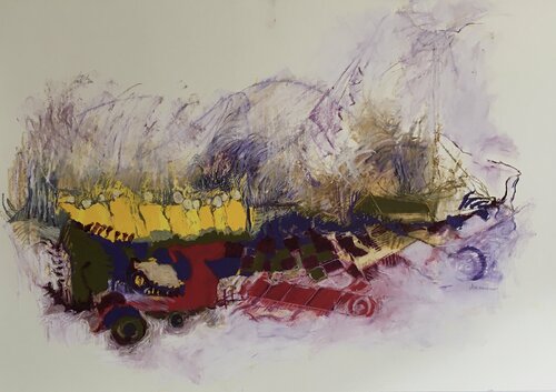 nomade par Véronique Bourgeois-Noury, Œuvre sur papier en vente sur Singulart