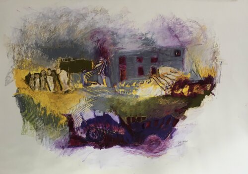 nomade 2 par Véronique Bourgeois-Noury, Œuvre sur papier en vente sur Singulart