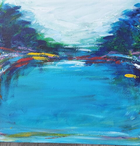 Somewhere Tranquil by Kajal Zaveri, 회화 for Sale on Singulart