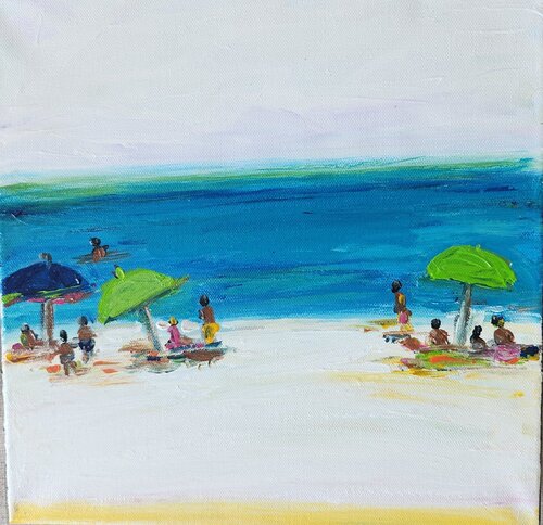 Beach Fun von Kajal Zaveri, Malerei kaufen auf Singulart