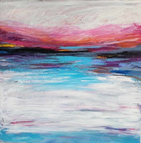 Sapphire Silence by Kajal Zaveri, 회화 for Sale on Singulart