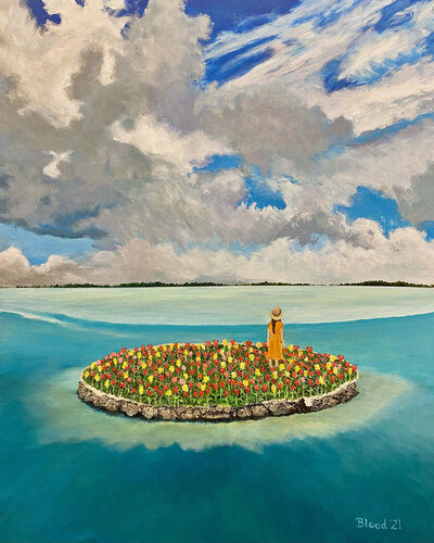 Tulip Island de Tom Blood, Pintura a la venta en Singulart