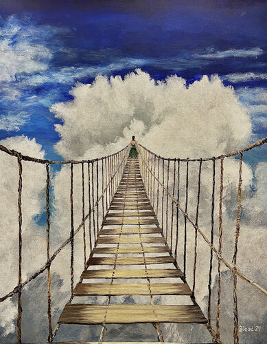 One Step At A Time di Tom Blood, Pittura in vendita su Singulart