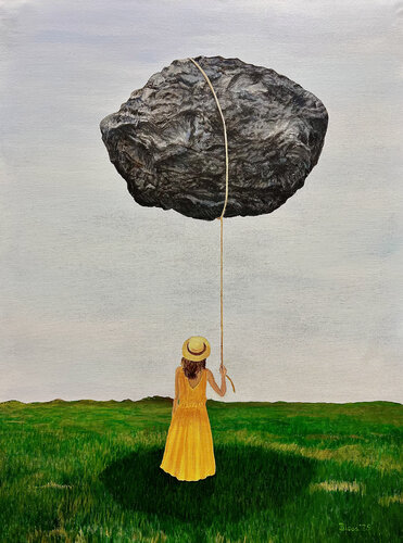 Excess Baggage di Tom Blood, Pittura in vendita su Singulart